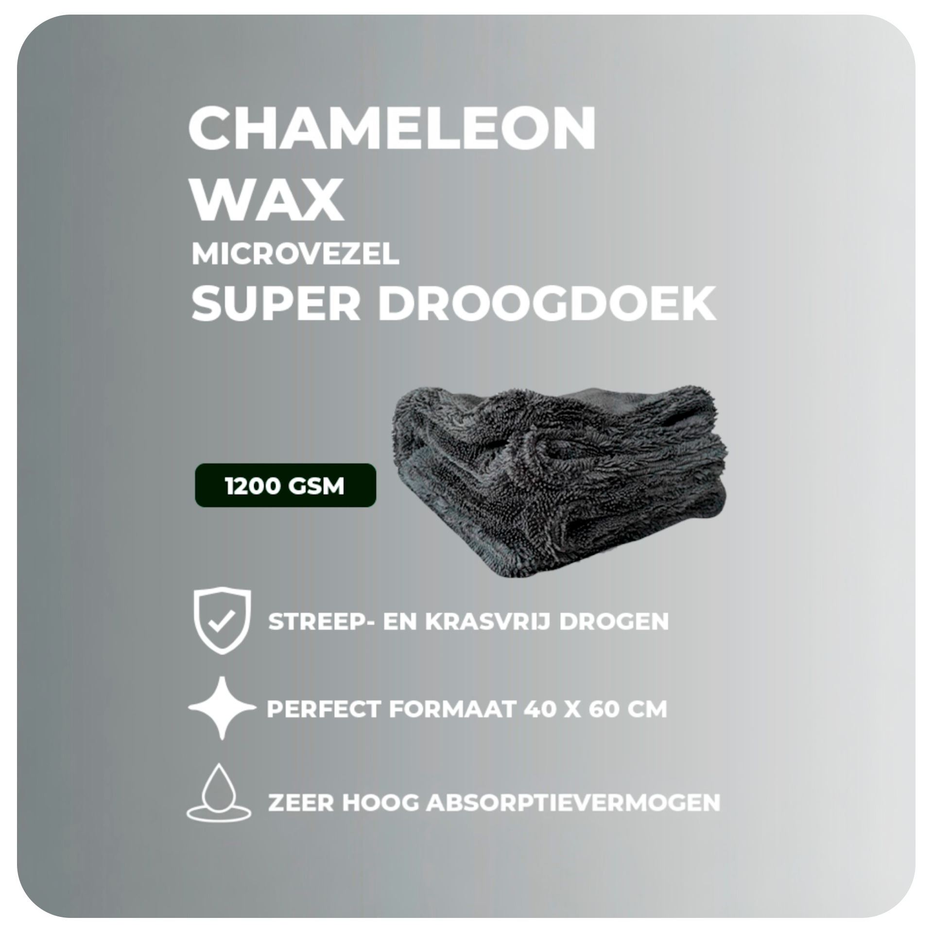 Chameleon Wax Microvezel Super Droogdoek
